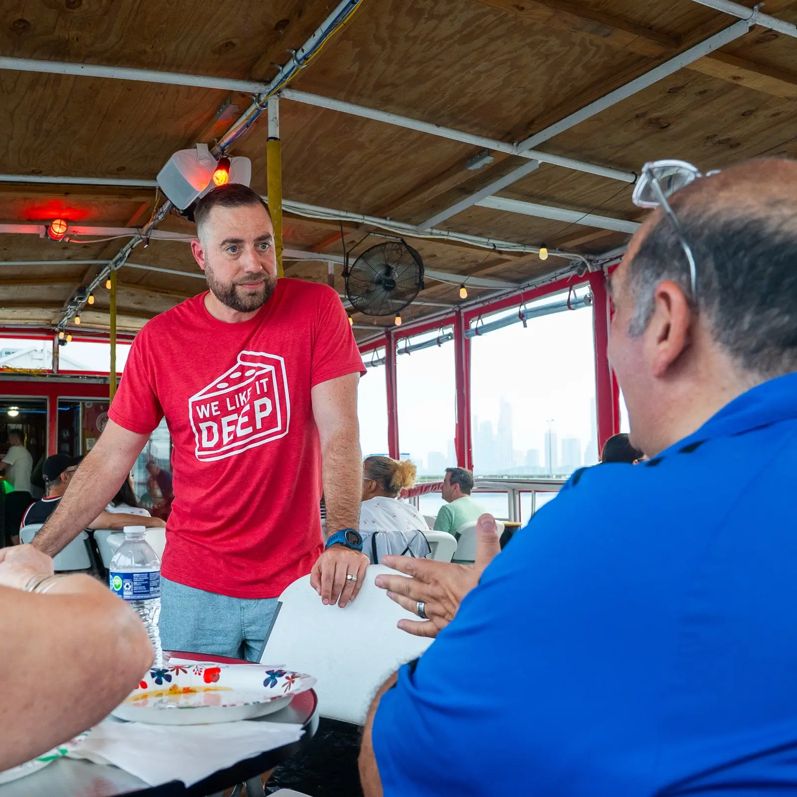 Scene from the 2025 Chicago Pizza Cruise