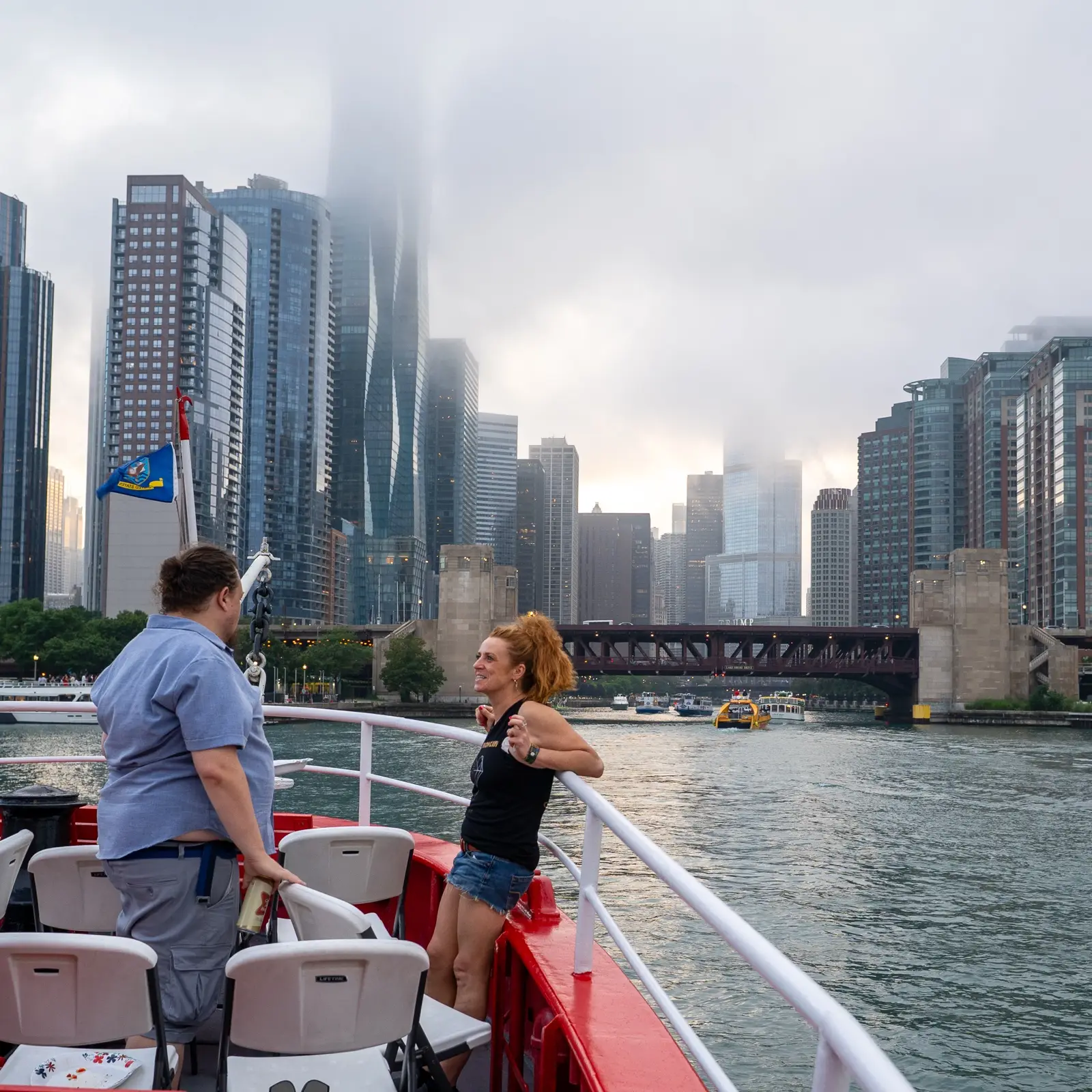Scene from the 2025 Chicago Pizza Cruise