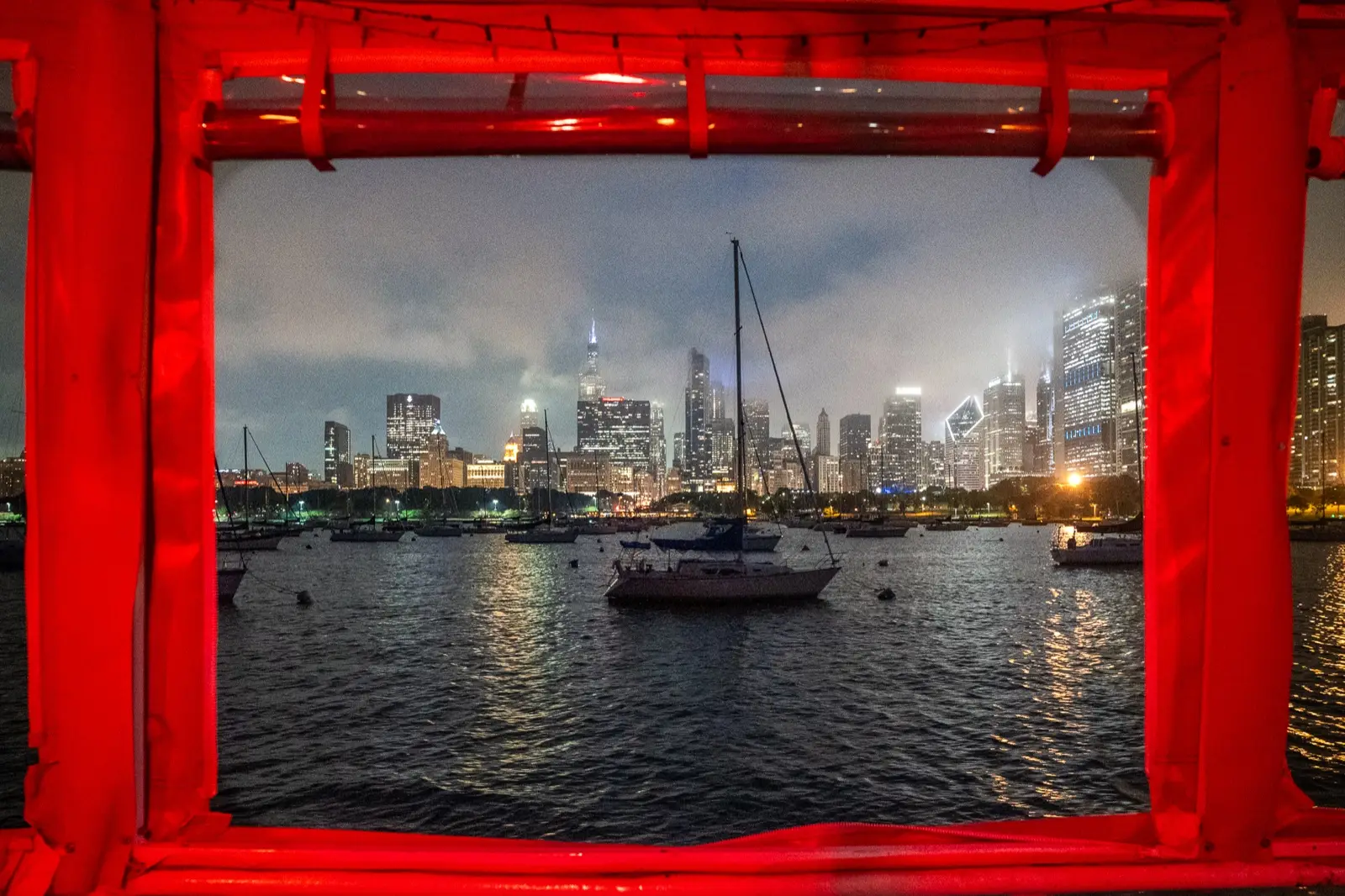 Scene from the 2025 Chicago Pizza Cruise