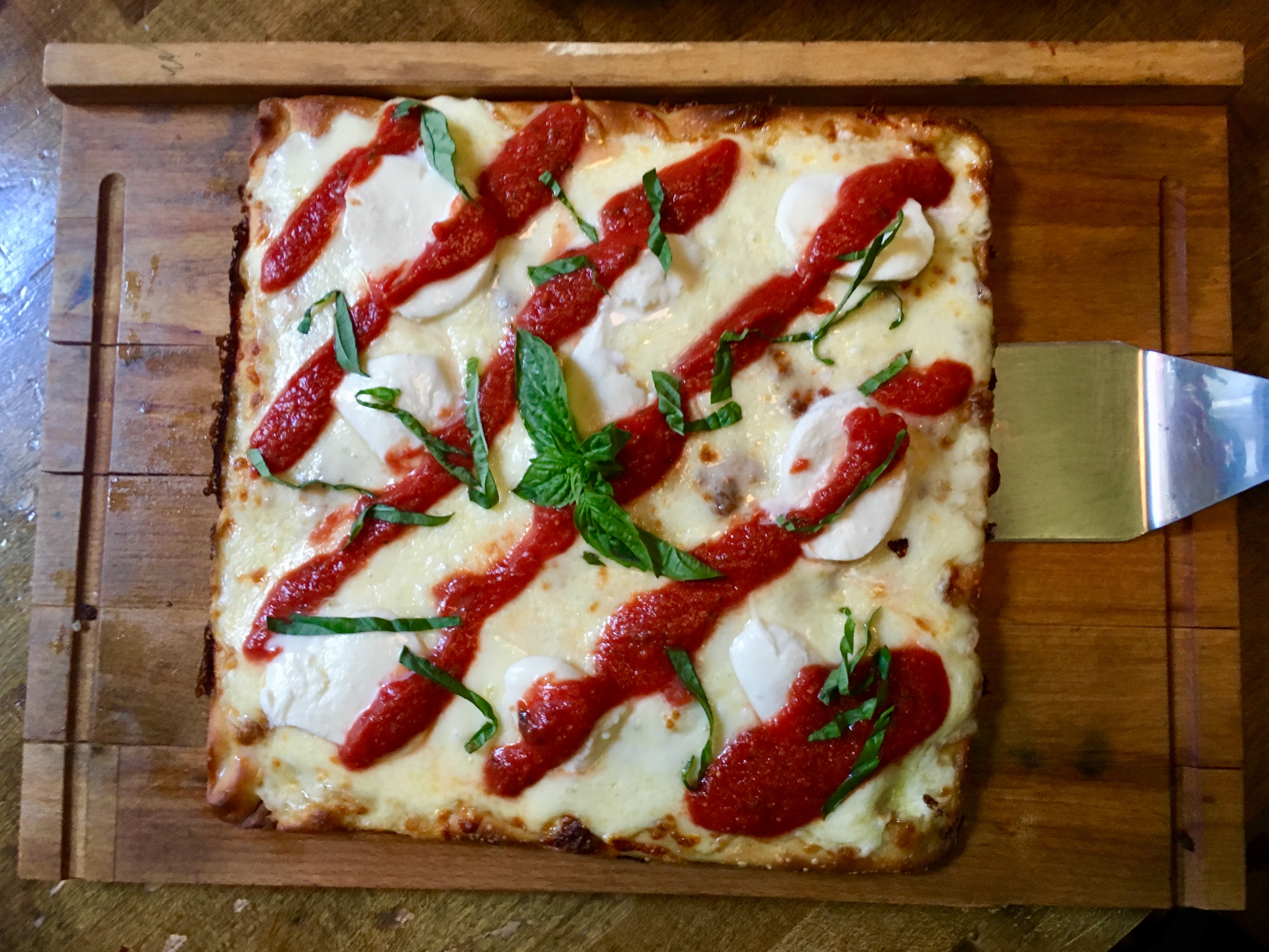 Grandma-style pizza from Dough Bros