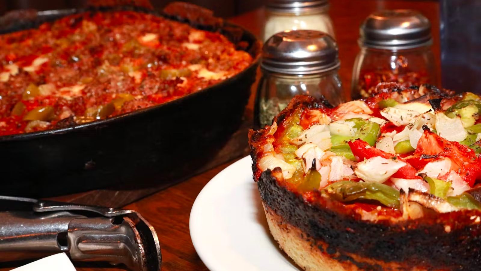 Chicago deep dish pizza